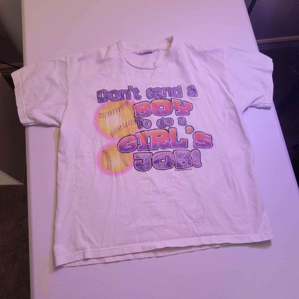 Clothes Girl Top Shirt Don't send a boy to do a girl's job! Large
